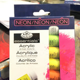 Royal Langnickel essentials Acrylic Paint: 12-pc set (Regular, Neon or Metallic)