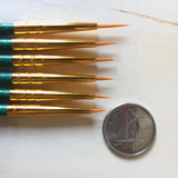 Gold Taklon 6pc Detail Brush set