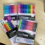 Tombow TwinTone Dual-Tip Markers : Various