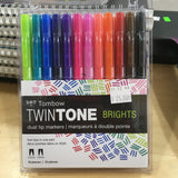 Tombow TwinTone Dual-Tip Markers : Various