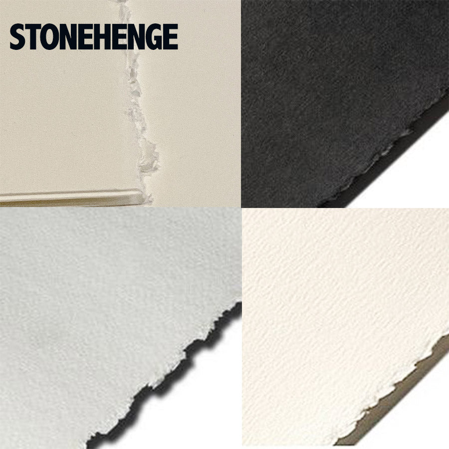 Stonehenge Papers : 250 gsm : 22 x 30 in : Vellum-Like, 2 Deckled