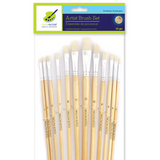 Brushes : 12pcs long-handle Hog Hair brush set