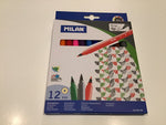 Milan Fine Tip Markers, 12 colours