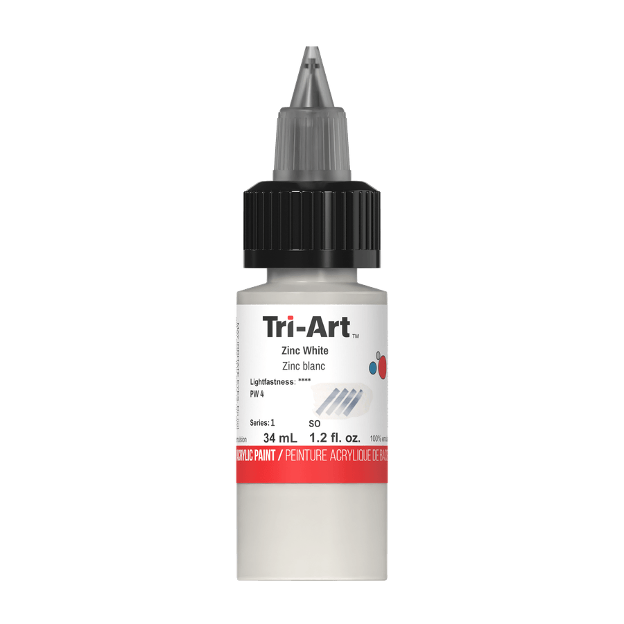 White zinc paint top