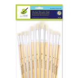 Brushes : 12pcs long-handle Hog Hair brush set