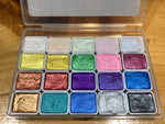 Metallic Glitter Watercolour Paint 20-colour set