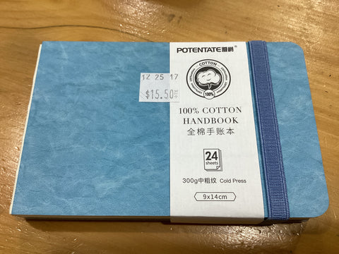 Potentate Watercolour Journal 9x14cm (100% Cotton Cold Press Handbook)