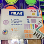 Milan Watercolours Palette 12 Pan Set