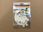 Craft Medley - Dinosaur Wood Craft Ornaments