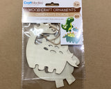 Craft Medley - Wood Craft Ornaments (Dinosaurs or Garden Bugs)