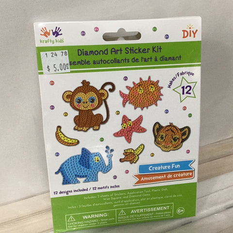 Krafty Kids Diamond Art Sticker Kit