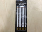 White Charcoal Pencils (6-pc set)