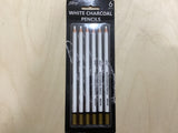 White Charcoal Pencils (6-pc set)