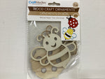 Craft Medley - Wood Craft Ornaments (Dinosaurs or Garden Bugs)