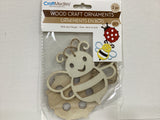 Craft Medley - Wood Craft Ornaments (Dinosaurs or Garden Bugs)