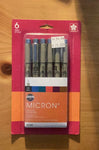 Micron Pigma Set, Assorted Colours 6pk