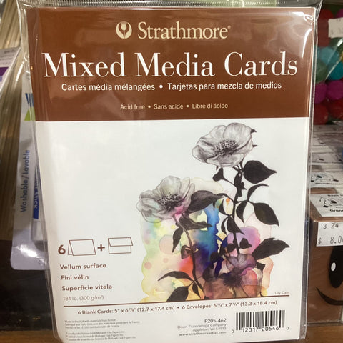 Strathmore Mixed Media Cards, 6 pack