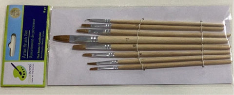 Color Factory Artist Brush Set - Flat Bristle