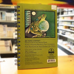 5.5inx8.5in green book with frog. 70lb weight, 50sheets