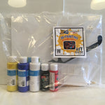 3D 3-D Painting kit with brushes, paint, palette, canvas and 3D glasses