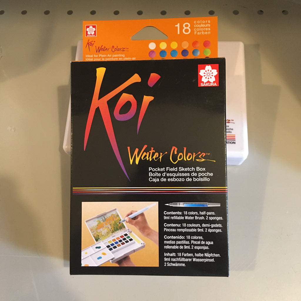 Koi Watercolor Pocket 18 Field Sketch Box