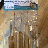 Clay cleaning and detailing tool set: 6pcs