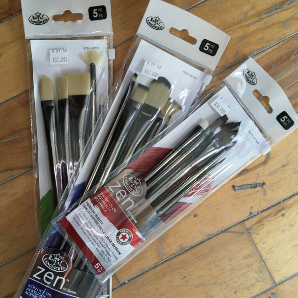 Zen Series set of 5 brushes (Various sets 33, 53, 83) – JB Arts of Almonte