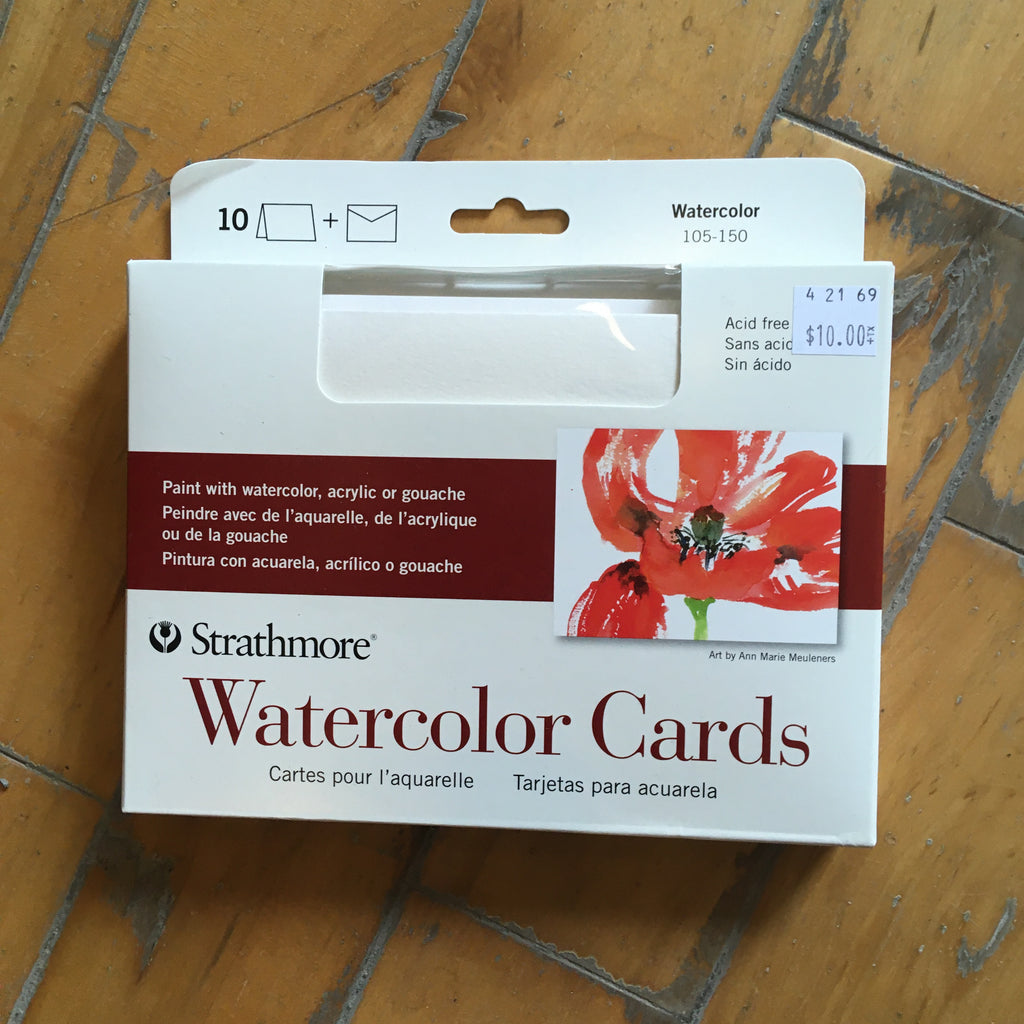 Strathmore Watercolour Cards, cards & envelopes: set of 10 or 50 – JB Arts  of Almonte
