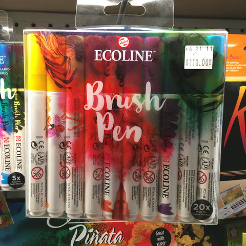 Ecoline Brush Pen 20pc