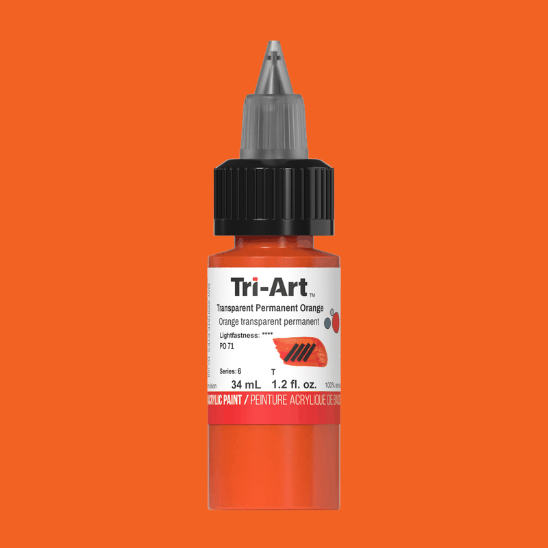 TriArt Low Viscosity Transparent Permanent Orange JB Arts of Almonte