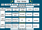 Summer Art Club: Week 1: July 4th - 7th
