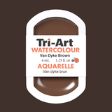 Tri-Art Water Colours - Van Dyke Brown