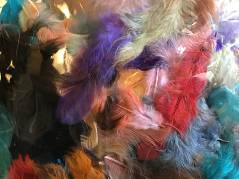 Dyed Mini Feathers