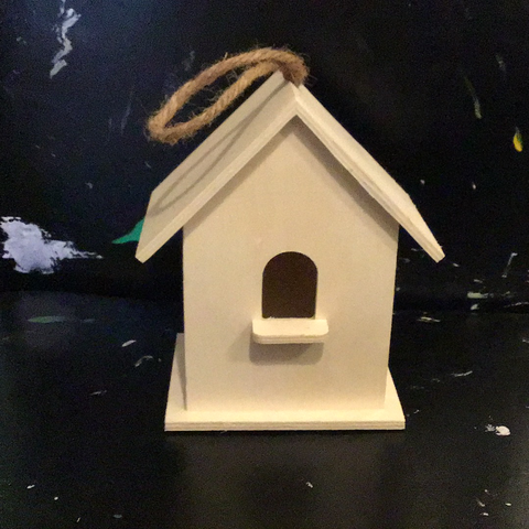 Bird House - triangular roof (Small)
