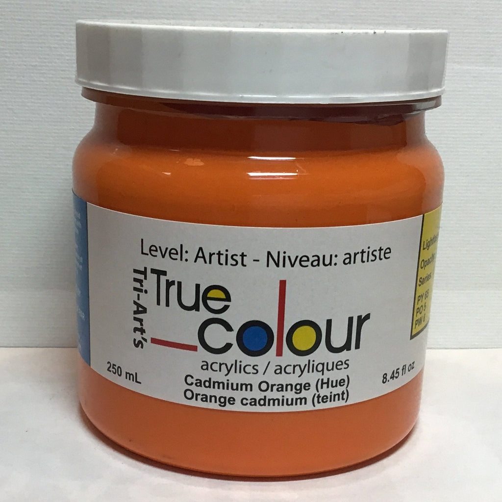 Tri-Art High Viscosity Artist Acrylic - Cadmium Yellow Deep, 120 ml jar