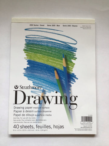 Strathmore Drawing Pad, 9” x 12”