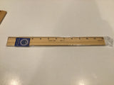 Wooden Ruler with Metal Edge
