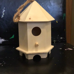Bird House - Six Sided Roof (Small)