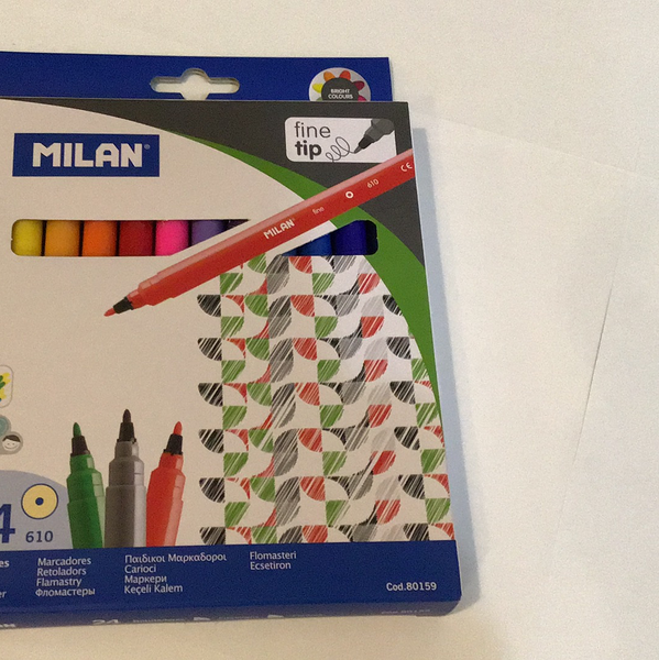 Milan Markers Fine Tip 24ct