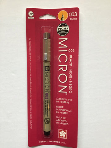 Micron Pigma Fine Line Pens