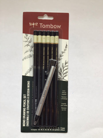 Tombow Mono Drawing Pencil Set, 7 pcs