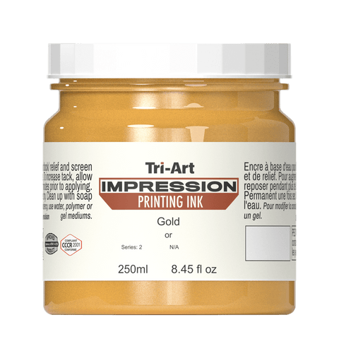 Impressions Block Printing Ink - Iridescent Gold
