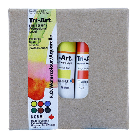 Tri Art Watercolours - 6 Colour Tube Sets-0
